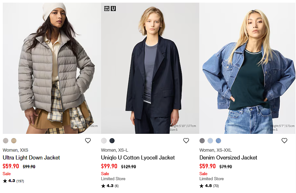 优衣库折扣 | 牛仔外套$59.9，瑜伽裤$29.9（组图） - 1