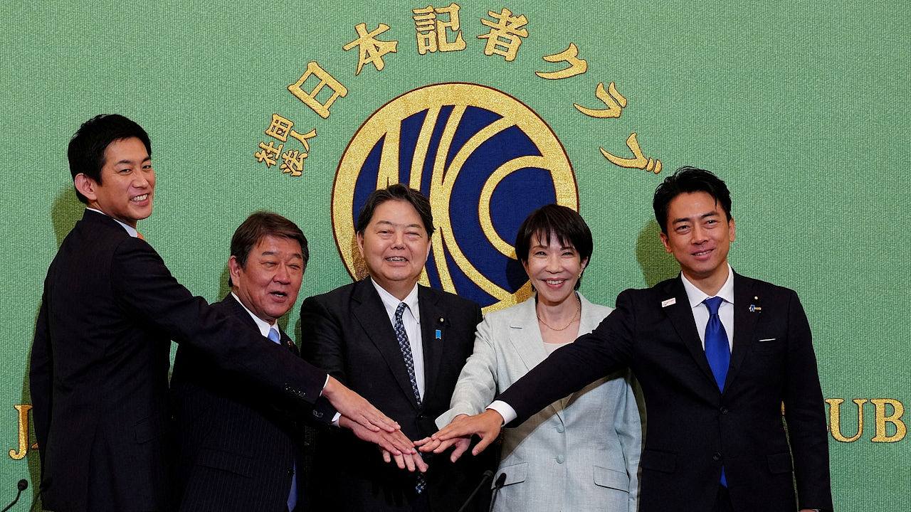 日本自民党总裁选举今登场，5人角逐势诞生最年轻或首名女首相？（组图） - 1