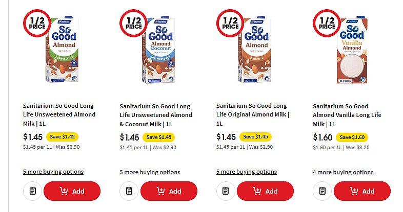 杏仁奶系列半价回归!【超市】Woolworths & Coles 近期优惠集锦(组图) - 5