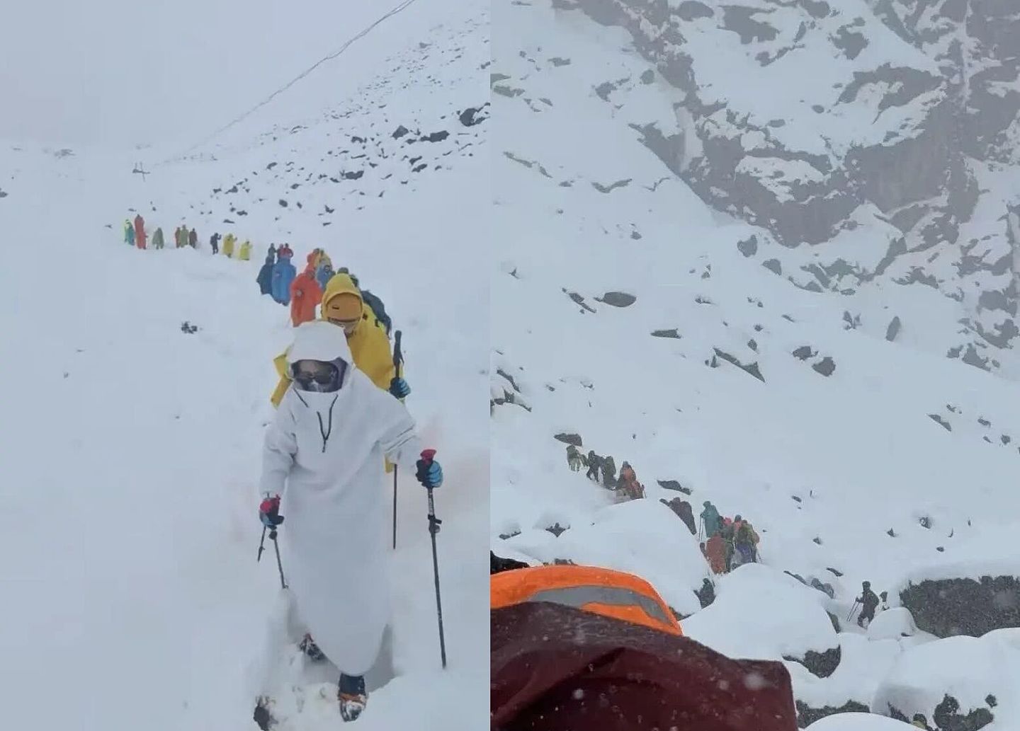 珠峰营地遭暴雪吞噬！千人被困高山，帐篷塌陷、有人失温命危（组图） - 2