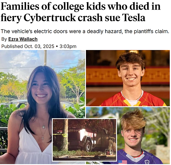 特斯拉再陷争议！车主怒斥Cybertruck“生死门”设计缺陷，关键时刻打不开？（组图） - 1