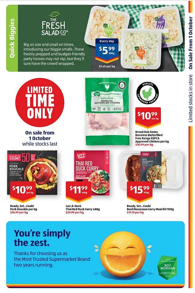 本周最新!澳洲各大超商特价商品一网打尽,大批好物骨折破半价!Woolworths、Coles、Aldi…(组图) - 115