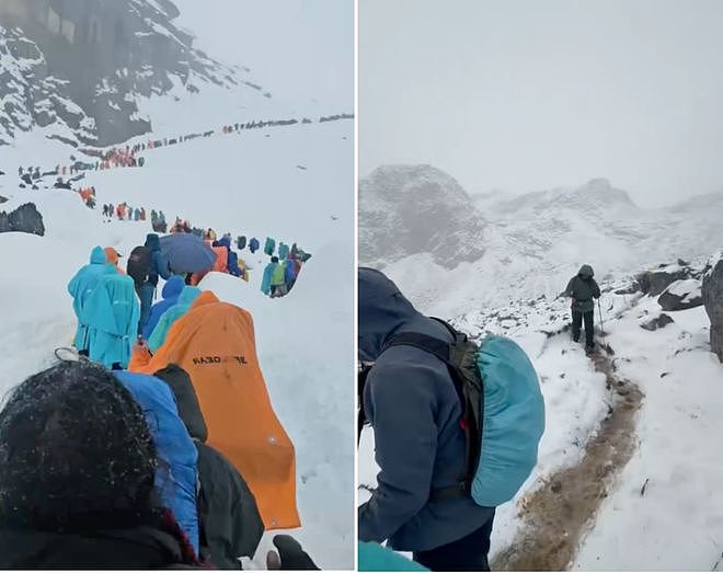 近千人因暴雪被困珠峰！亲历者回忆死里逃生：“根本挡不住，全身结冰”（组图） - 12