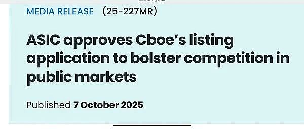 ASIC放行Cboe作为澳洲上市新平台闪亮登场 黄金期货价触及4000美元投资热潮愈演愈烈 春华资本澳新保健品业务欲5亿出售 - 3