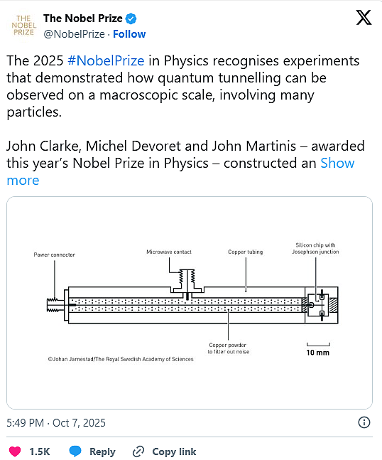诺贝尔物理学奖揭晓3学者共享殊荣，晶片实验揭示量子物理学运作（视频/组图） - 7