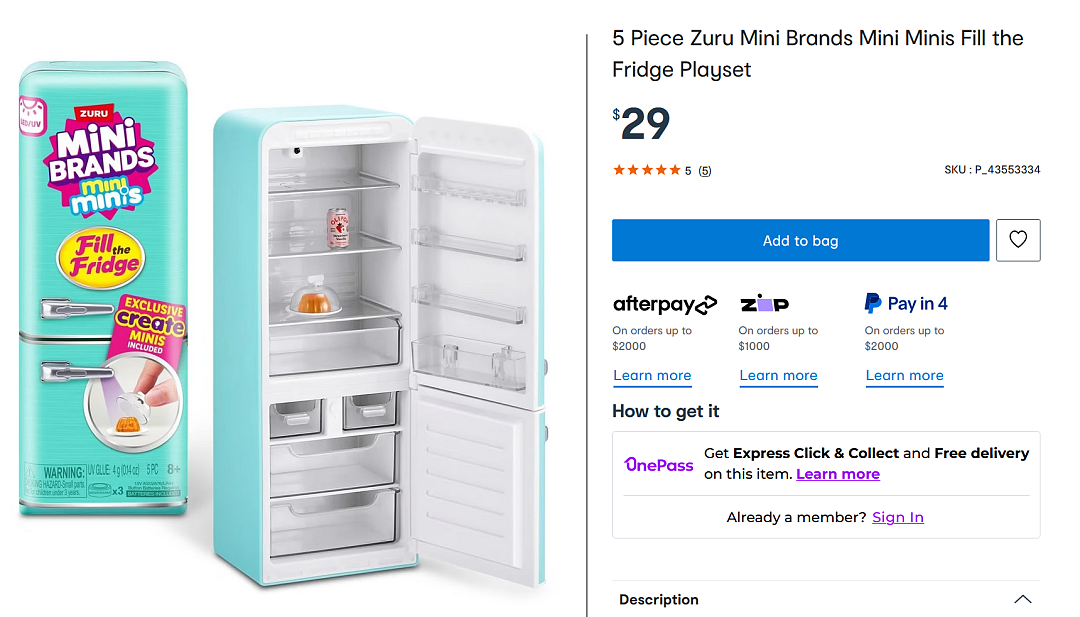 【Kmart】迷你玩具小冰箱热卖;10月15日截止的优惠目录(组图) - 1