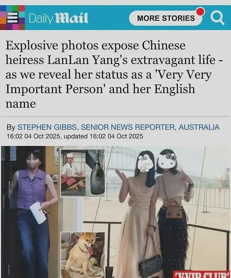 杨兰兰律师透露其身份，Chanel顶级VIP年消费100万澳币，英语很差（组图） - 6