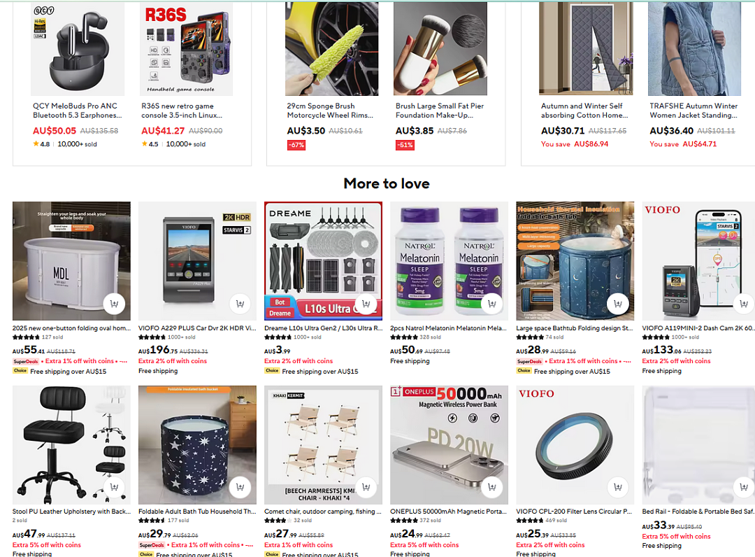 【AliExpress】澳洲站海量商品季中大特卖+ 折上折（组图） - 1