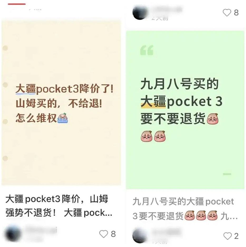 大疆多款产品突降价，最多平近1500元，消费者不满掀退货维权潮（组图） - 7