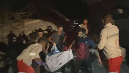 以军空袭加沙城，加沙民防部门称约40人被困废墟（图） - 1