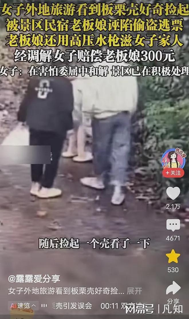 花果山“板栗”事件后续：官方介入调解，游客赔300元，民宿被扒（组图） - 2