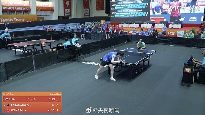 乒乓亚锦赛误挂“青天白日旗”，中使馆：交涉后印度主办方已撤下（组图） - 3