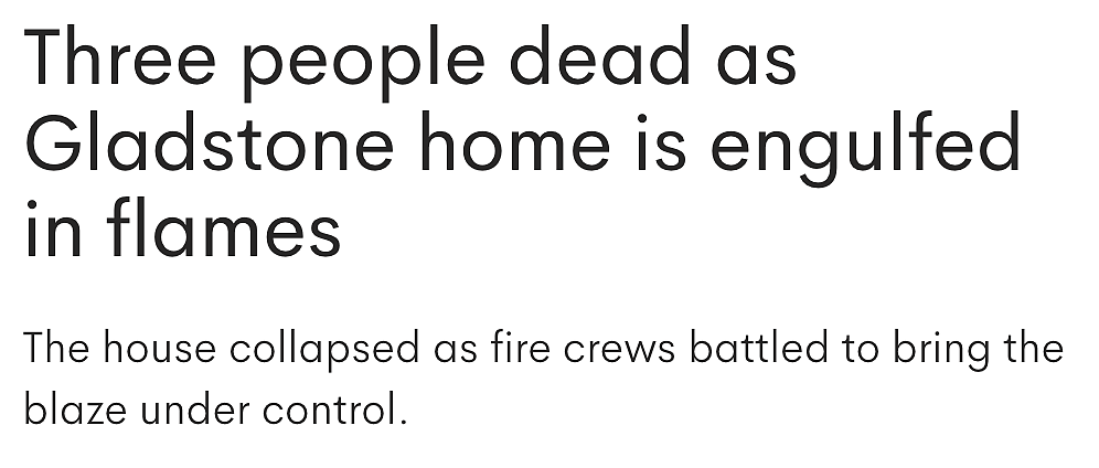 凌晨突发!澳洲民宅遭大火吞噬,3人死亡!现场浓烟滚滚,房屋坍塌!(组图) - 1