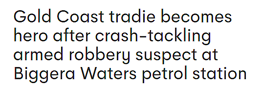 昆州加油站突发抢劫案，tradie见义勇为徒手擒贼！被赞英雄，店员：下次来免单（组图） - 1
