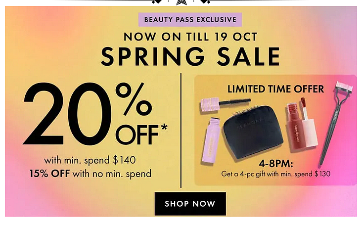 划算！【丝芙兰Sephora】澳洲官网 全场特卖 + 再减20%（组图） - 1