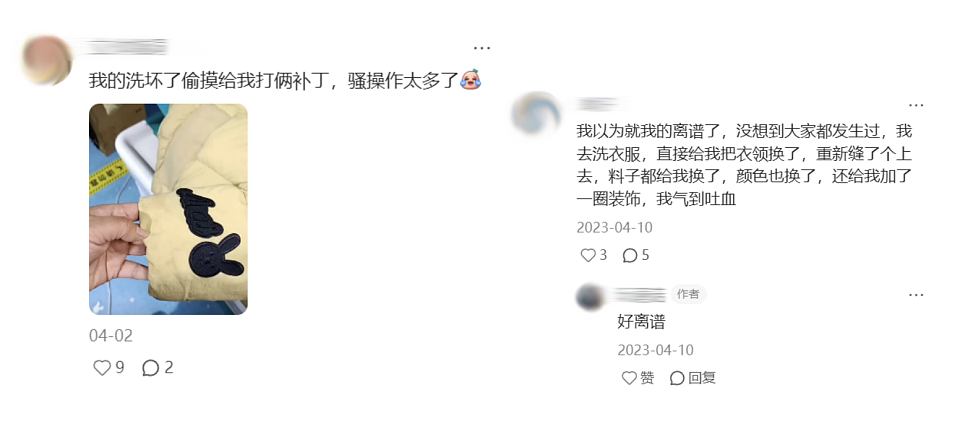“把始祖鸟logo搓掉了印个假的送回来”，互联网大厂做洗衣生意能把奢侈品洗成山寨的？（组图） - 3
