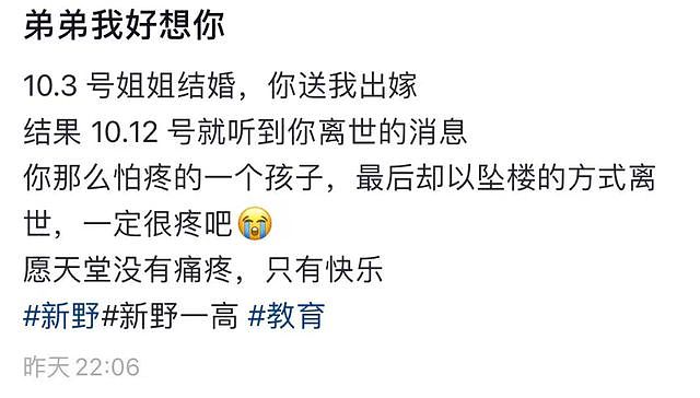 河南高三优培生跳楼自杀，家人发声控诉，被班主任贬低后想不开（组图） - 5