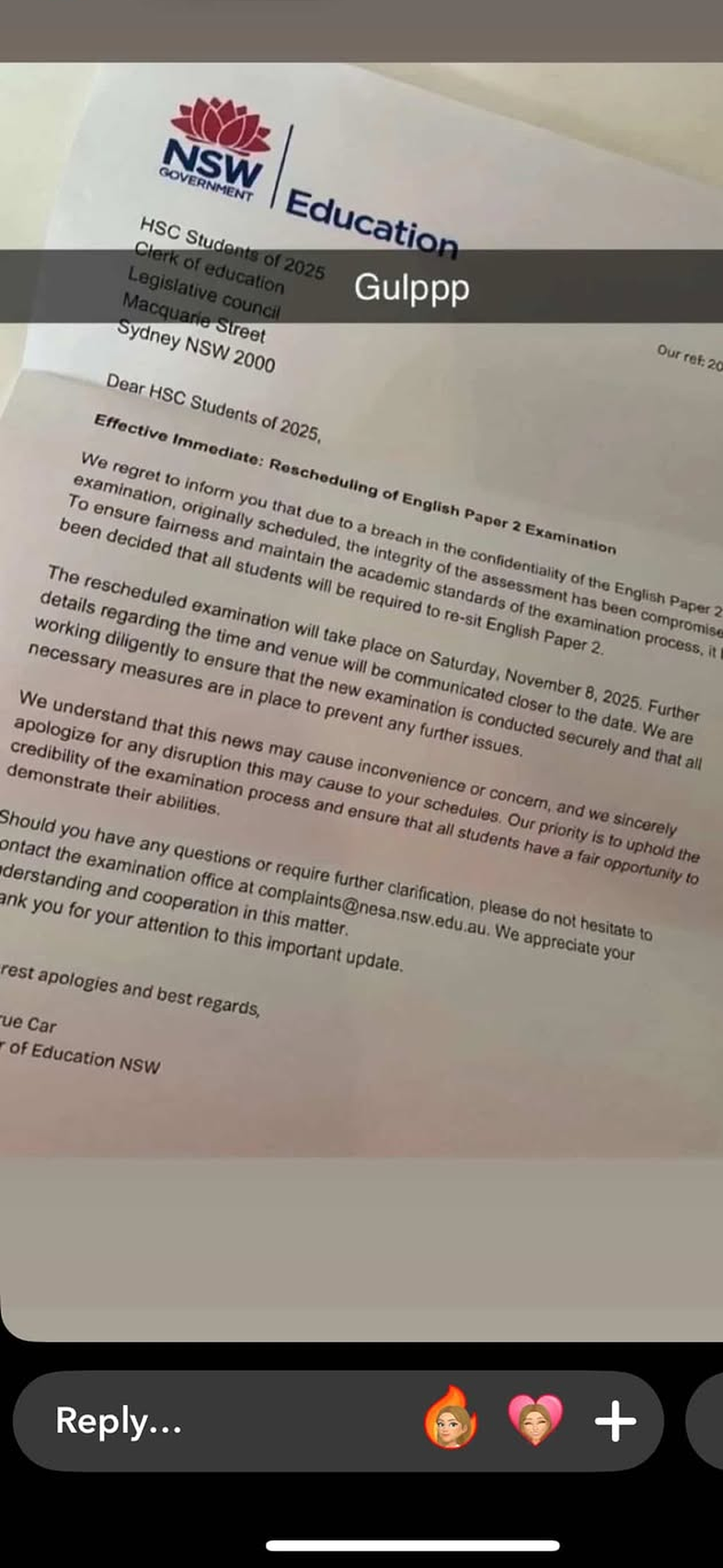 HSC要重考！都是假的！新州官方正式回应了，真相是这样的（组图） - 2