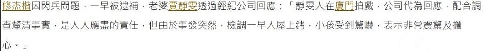 贾静雯老公承认造假!修杰楷被手铐带走画面曝光,或面临5年刑罚(组图) - 3