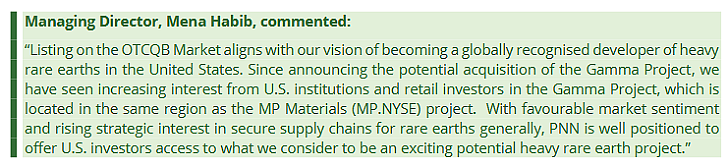 Power Minerals (ASX:PNN)为澳美首脑会晤提供Gamma重稀土项目简报 北美投资者对公司兴趣浓厚 - 3