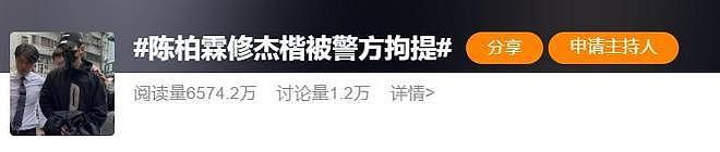陈柏霖修杰楷已认罪，家属花50万保释金，王大陆事件影响还在扩大（组图） - 3