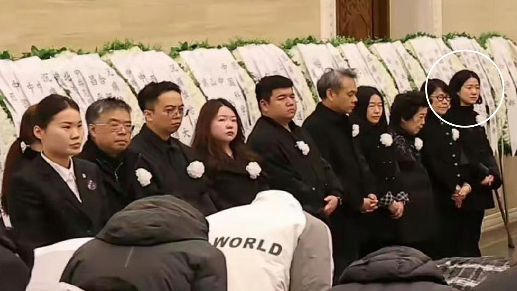 杨振宁逝世北京八宝山现送别人龙!遗孀翁帆黑衣哀戚露脸(视频/组图) - 3