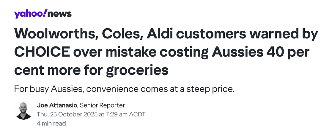 太坑人！Coles、Woolworths、Aldi线上购物竟贵了40%？！大家都被骗了吗？（组图） - 1