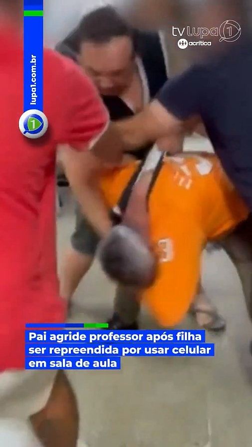 画面疯传!学生上课玩手机被骂,躁父冲到学校狂打老师头部9拳(组图) - 5