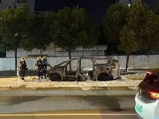 理想MEGA汽车上海闹市行驶期间突然起火,司机乘客及时逃生(视频/组图) - 4
