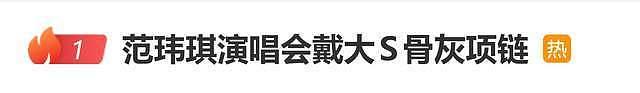 范玮琪向天空飞吻致敬大S,网友澄清所戴非大S骨灰项链(组图) - 1