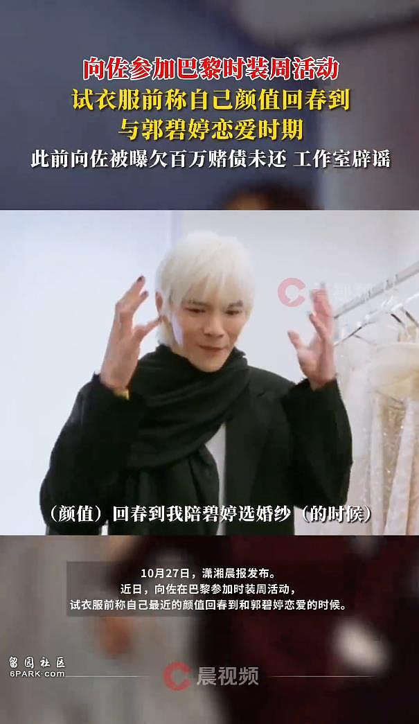 向佐自称颜值回春到恋爱期，网友：郭碧婷赚钱养家，你负责貌美如花（组图） - 2