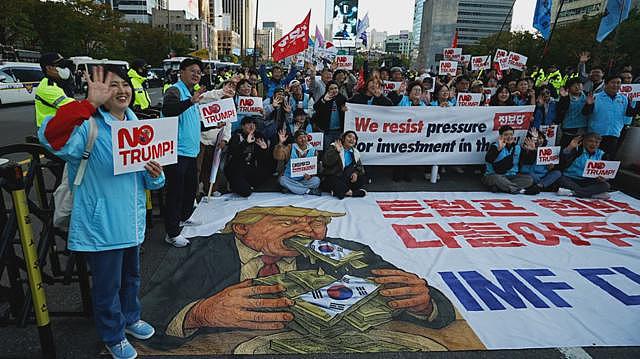 “不要特朗普!不要中国!”夹在两大强权国家之间的韩国为中美峰会铺路(组图) - 3
