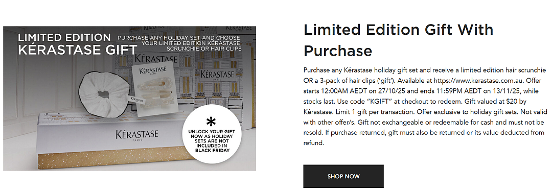 护发必备！【Kerastase 卡诗】澳洲官网最新送3件套活动 + 折上折（组图） - 1