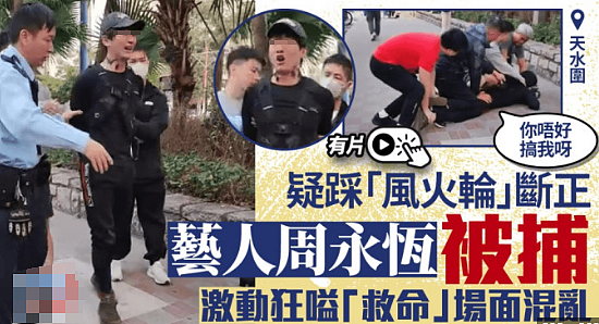 震惊！世纪渣男再次被捕，被压在地上大喊救命，家暴老婆终于遭报应（组图） - 1