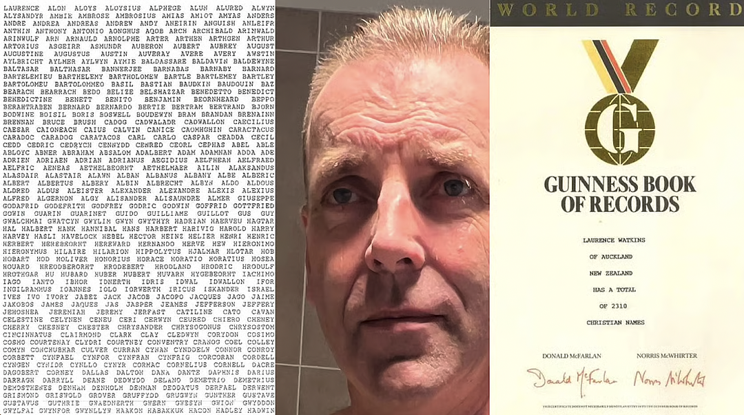 世界纪录最长名字！33年无人能破，2310个中间名，新西兰男子因名字太长上法庭，婚礼上主持人名字念了20分钟（组图） - 1
