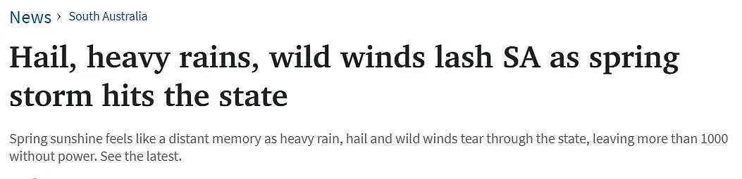 极端天气席卷南澳，阿德面临持续强降雨，冰雹暴雨致上千户断电（组图） - 1