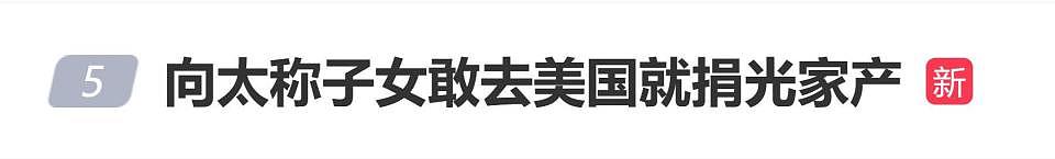 向太陈岚称子女敢去美国就捐光家产：一毛都不留给他们（组图） - 1