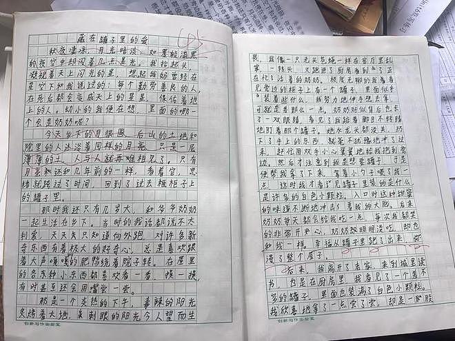 男孩回忆离世奶奶作文爆火，回应AI质疑：算另一种夸奖（组图） - 1