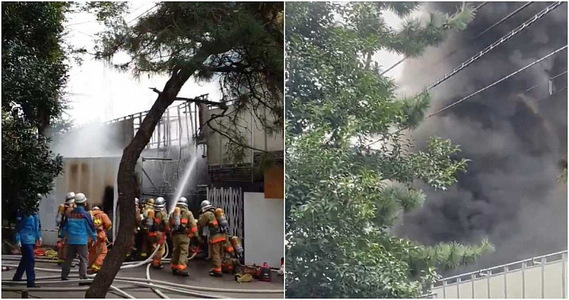 日本东京电车井之头线惊传火灾！铁轨窜出猛烈火舌，惊悚画面曝（组图） - 3