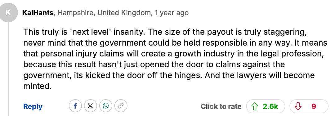 英国男子盗窃入狱,狱中遭狱友攻击,状告英国政府后获赔500万英镑!英国人:???(组图) - 18