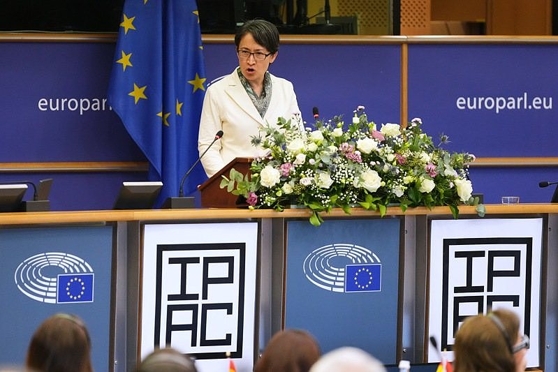 罕见之举!萧美琴突现身欧洲议会向IPAC演说!北京回应(视频/组图) - 1