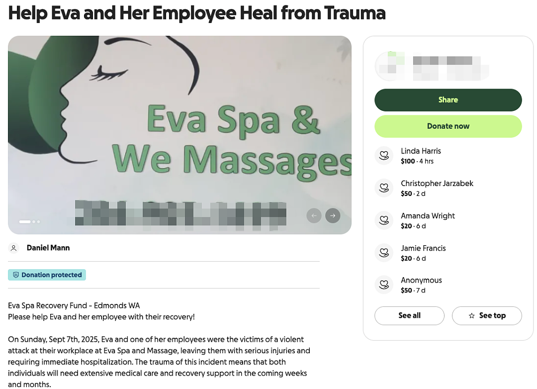 “我非常懊恼没能杀死她们”!华人按摩店遭熟客行凶,两女员工重伤(组图) - 3