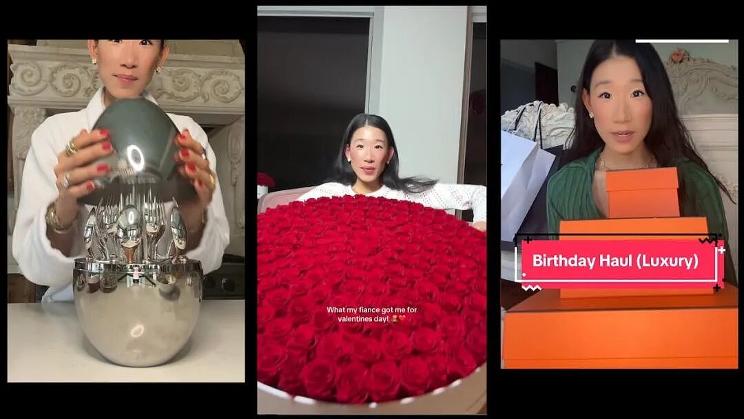 华女TikTok炫富爆红！靠5条“驯夫守则”拿捏西人老公，评论区炸锅（组图） - 3
