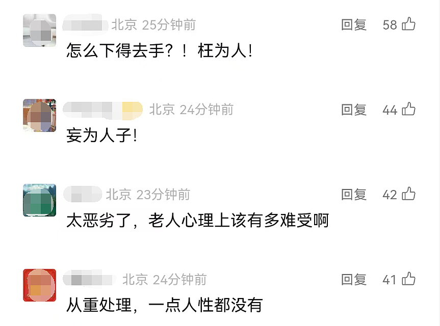 全网愤怒!江苏男子对93岁老母拳打脚踢,老人惨叫着躲进厨房继续被摁到殴打(视频/组图) - 7