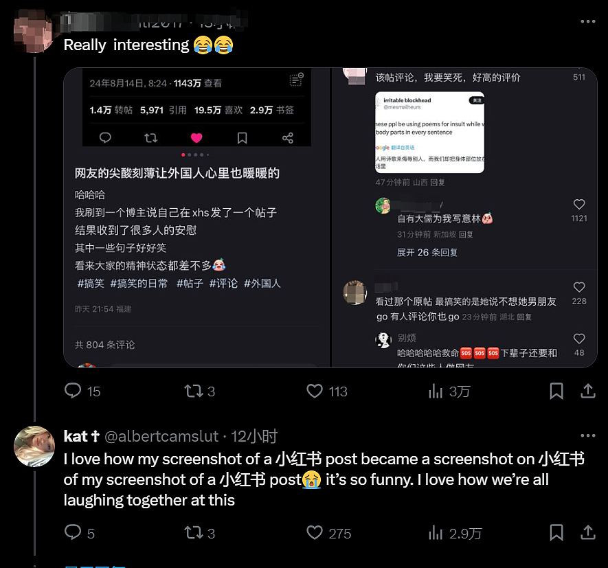 外国妹子泪别男友,中国网友毒舌安慰,竟意外让中式英语全球爆红(组图) - 51