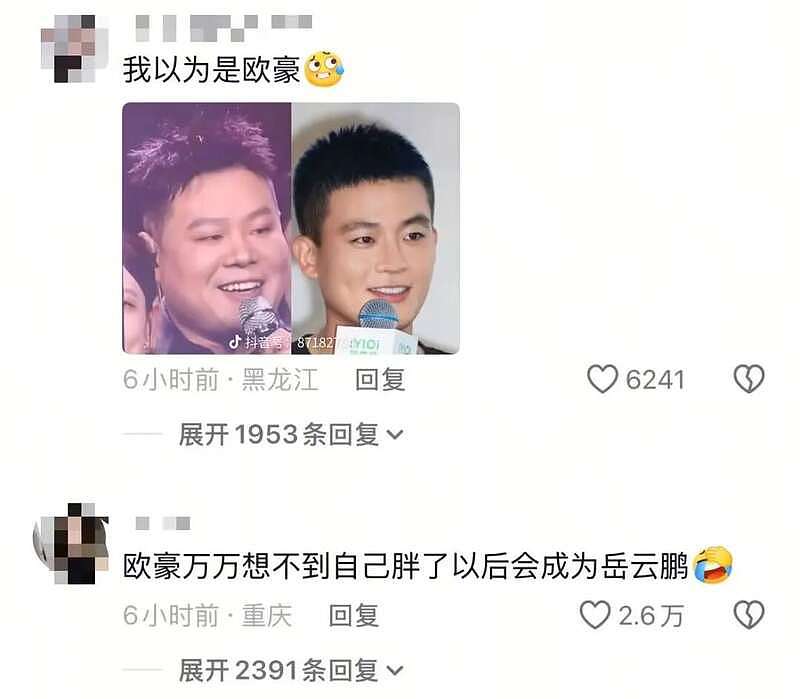 岳云鹏“精致妆容”亮相，被误认成欧豪河南分豪（组图） - 2