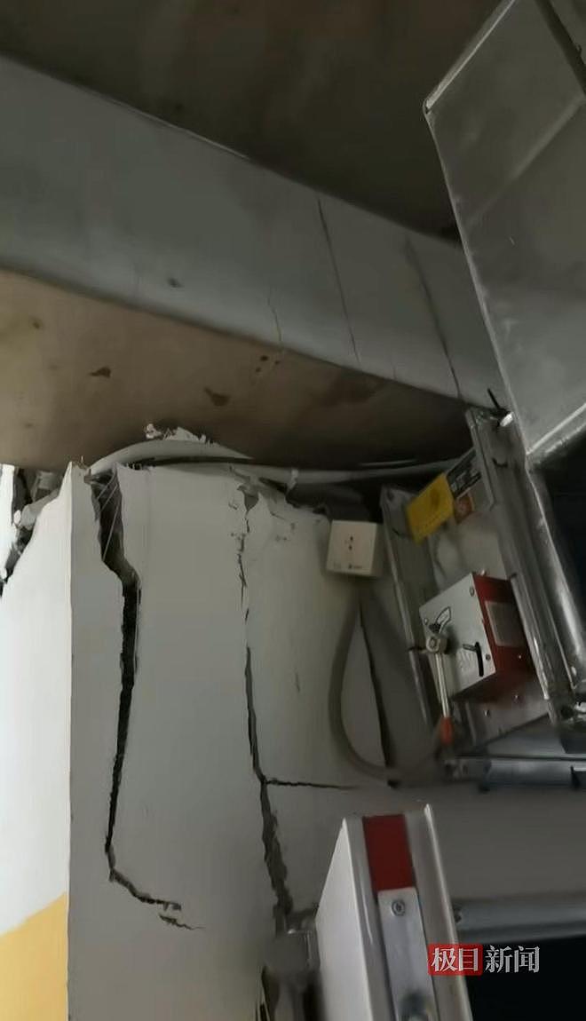 小区车库沉降墙体开裂，所涉楼栋有业主未搬离：要退房（组图） - 2