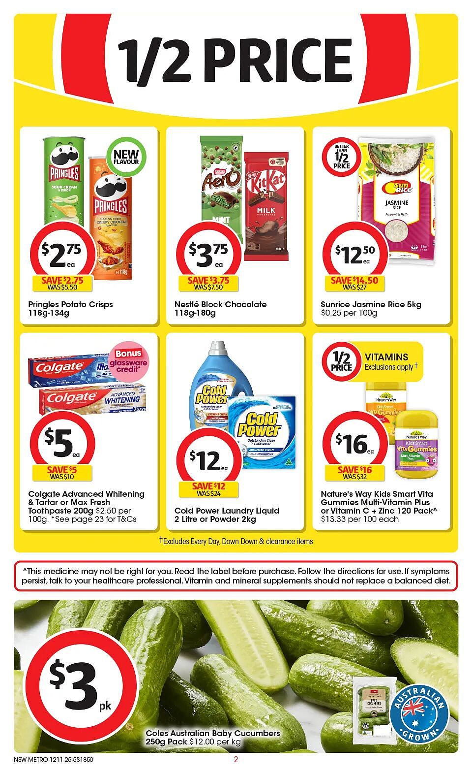 11月12日!Coles本周三最新半价商品目录出炉!(组图) - 2