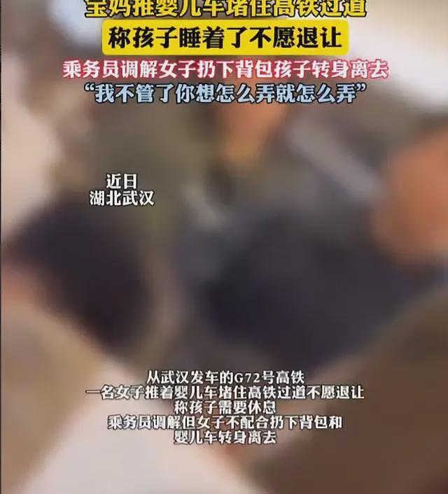 女子高铁堵道后续:知情人透原因,女子正脸被扒黑皮胖脸,已社死(视频/组图) - 11