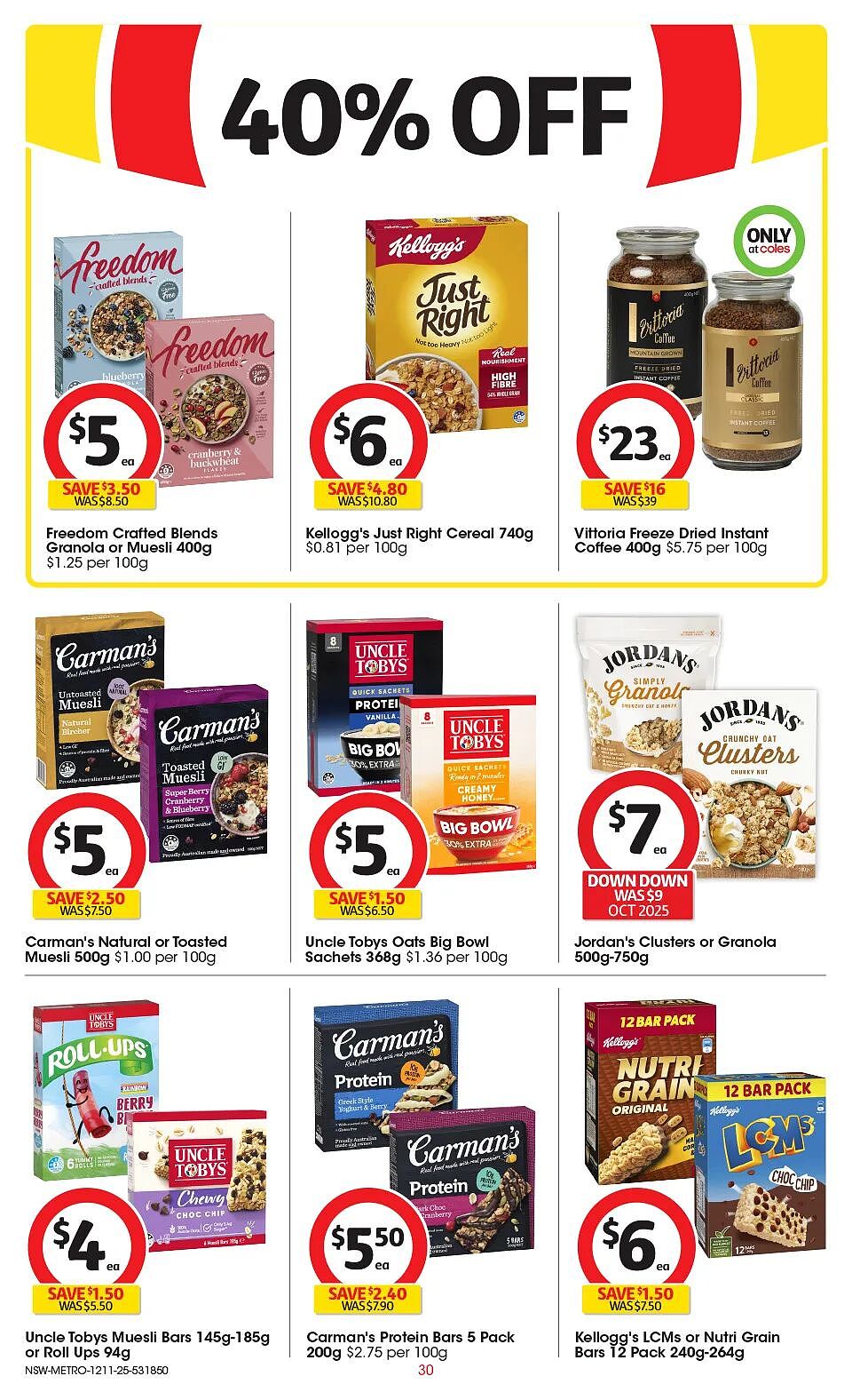 11月12日!Coles本周三最新半价商品目录出炉!(组图) - 30